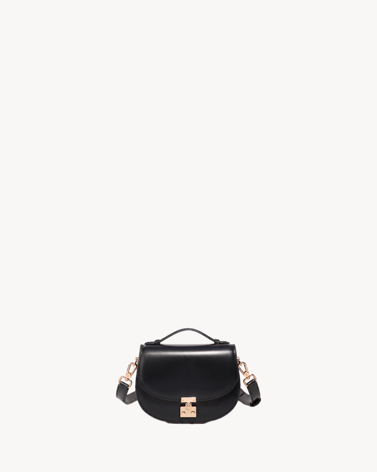 The Brise Saddle in Noir, front view
