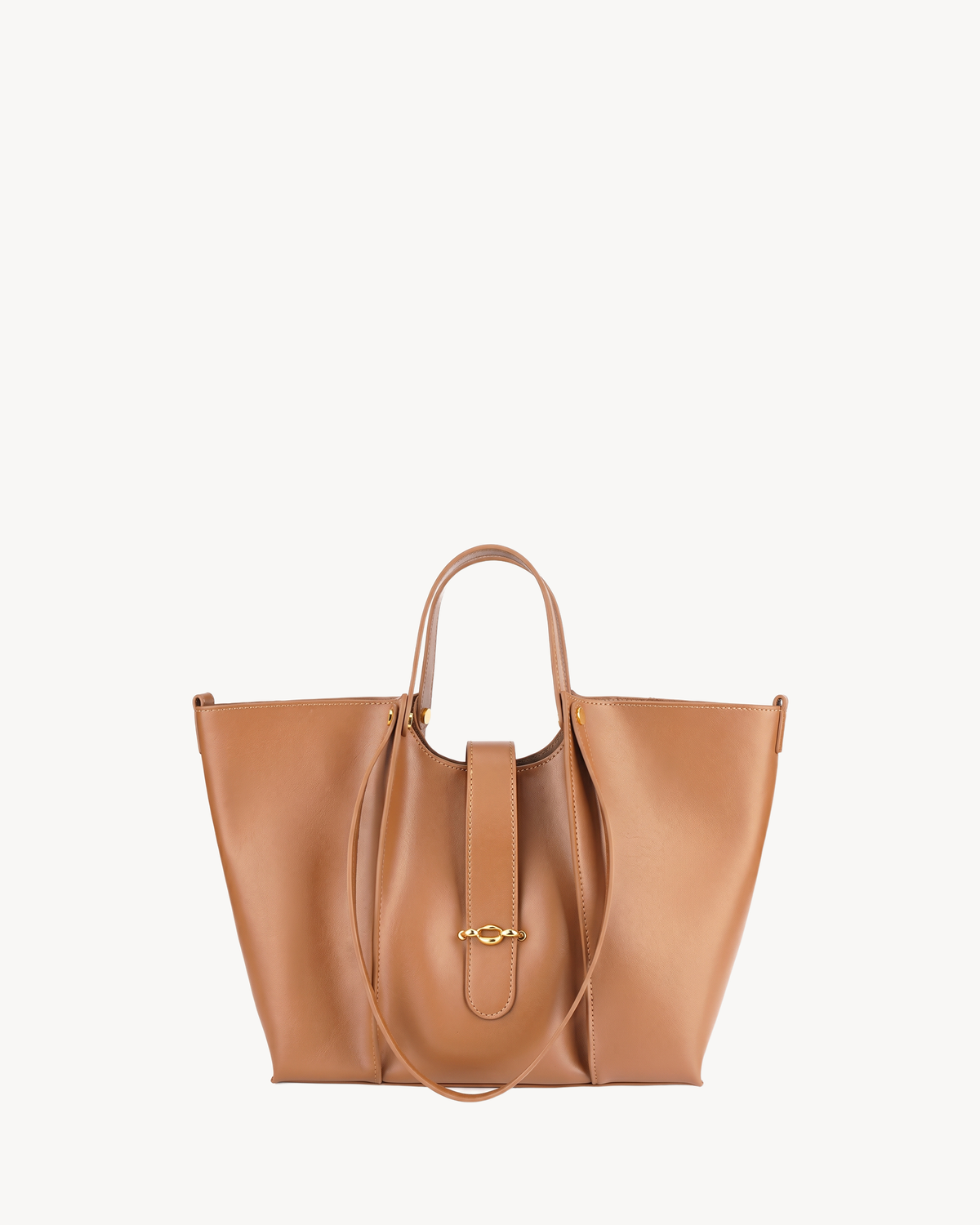 The Havre Buckle in Cognac, front view