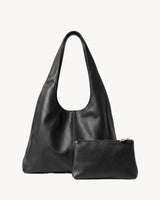 The Anse in Noir, front view with matching pouch