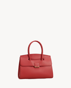 The Aurore Briefcase in Rouge