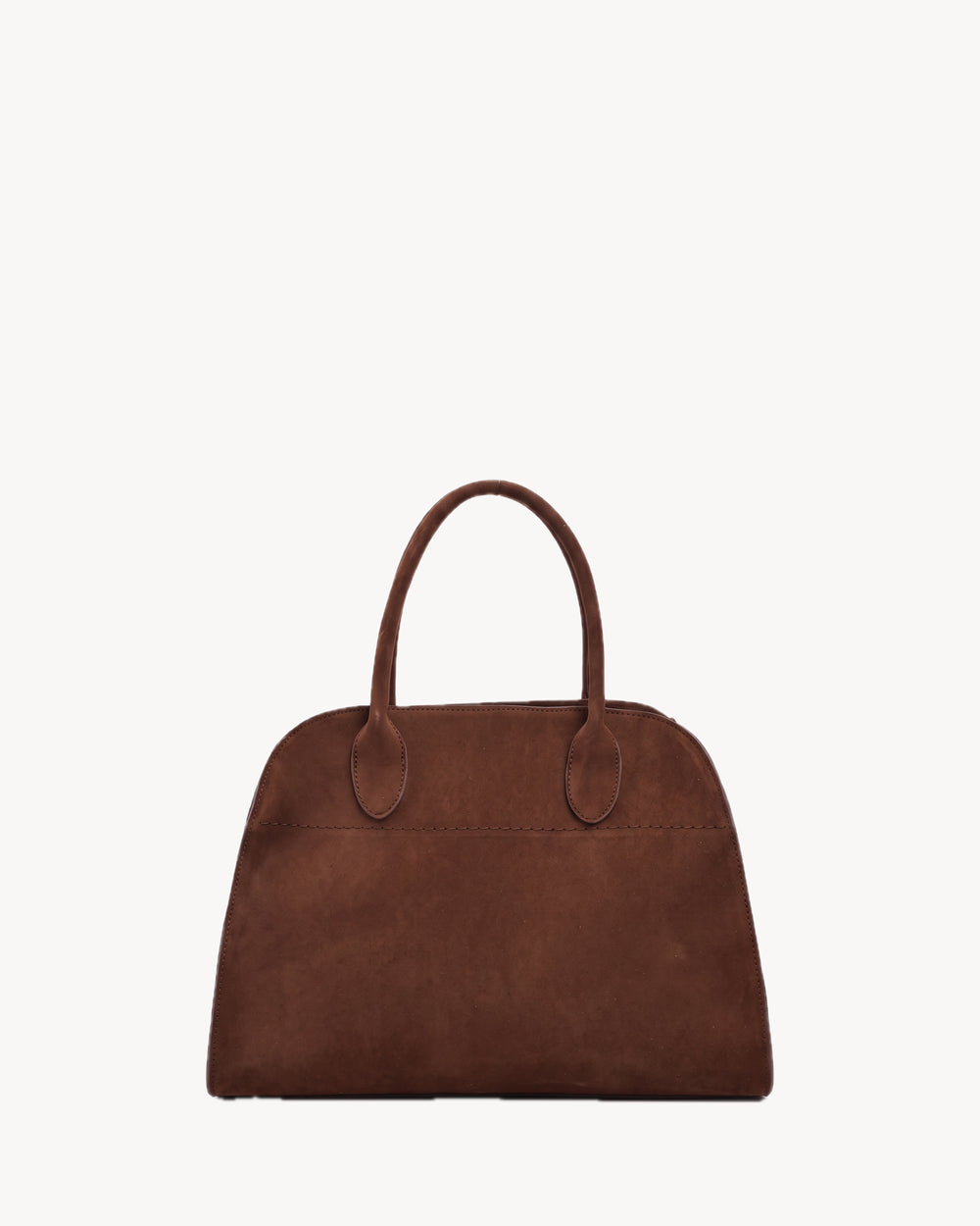 The Aurore Suede Satchel in Chocolate