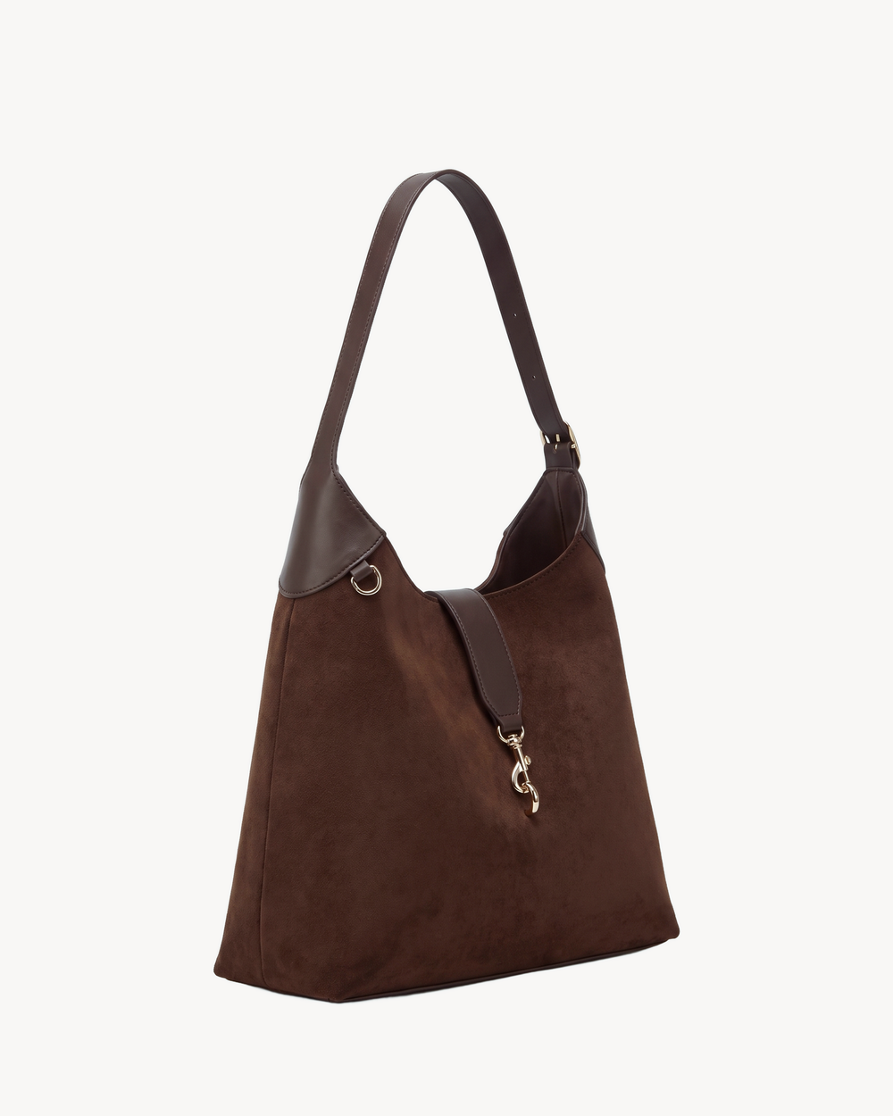 The Brume Clip Hobo in Chocolate