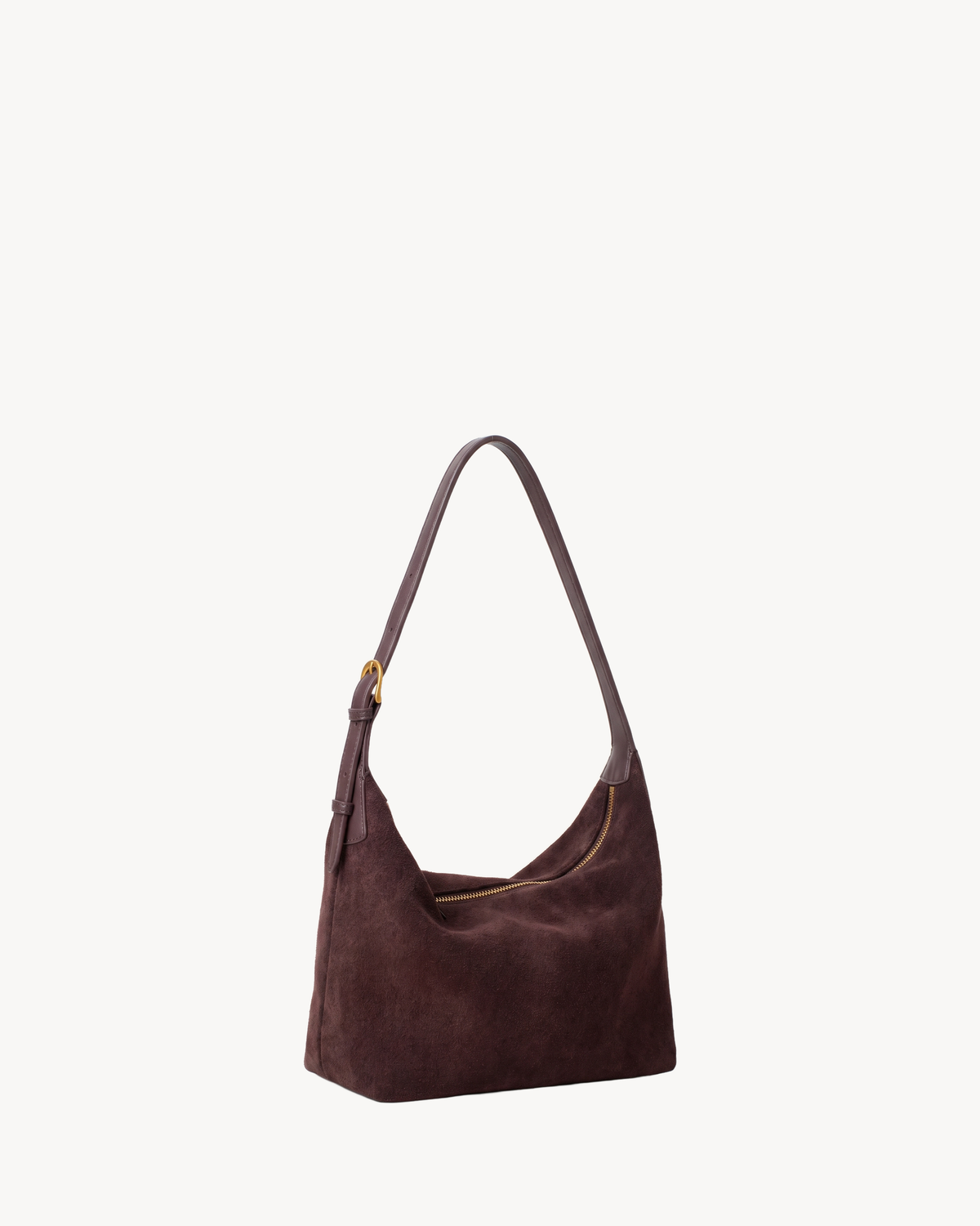 The Brume Petite in Chocolate, three-quarter view