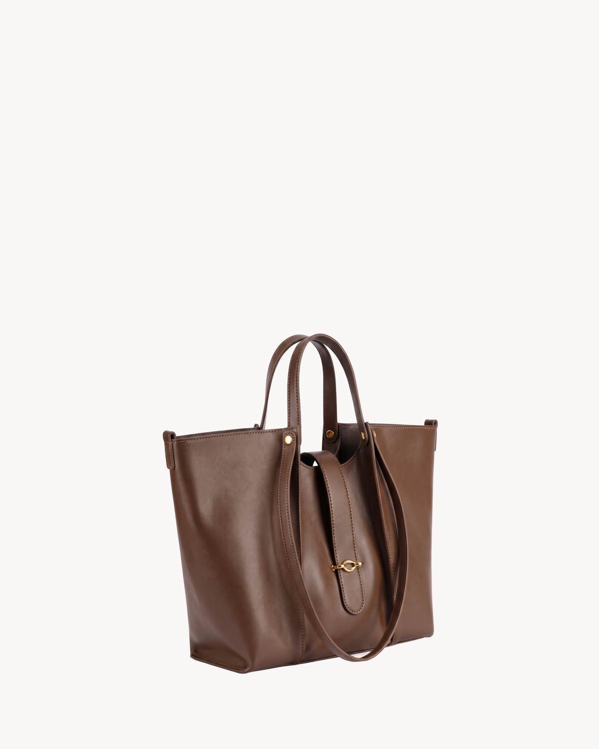 The Havre Buckle in Espresso, three-quarter view