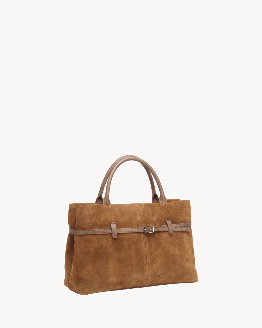 The Brume Belted Tote in Tabac
