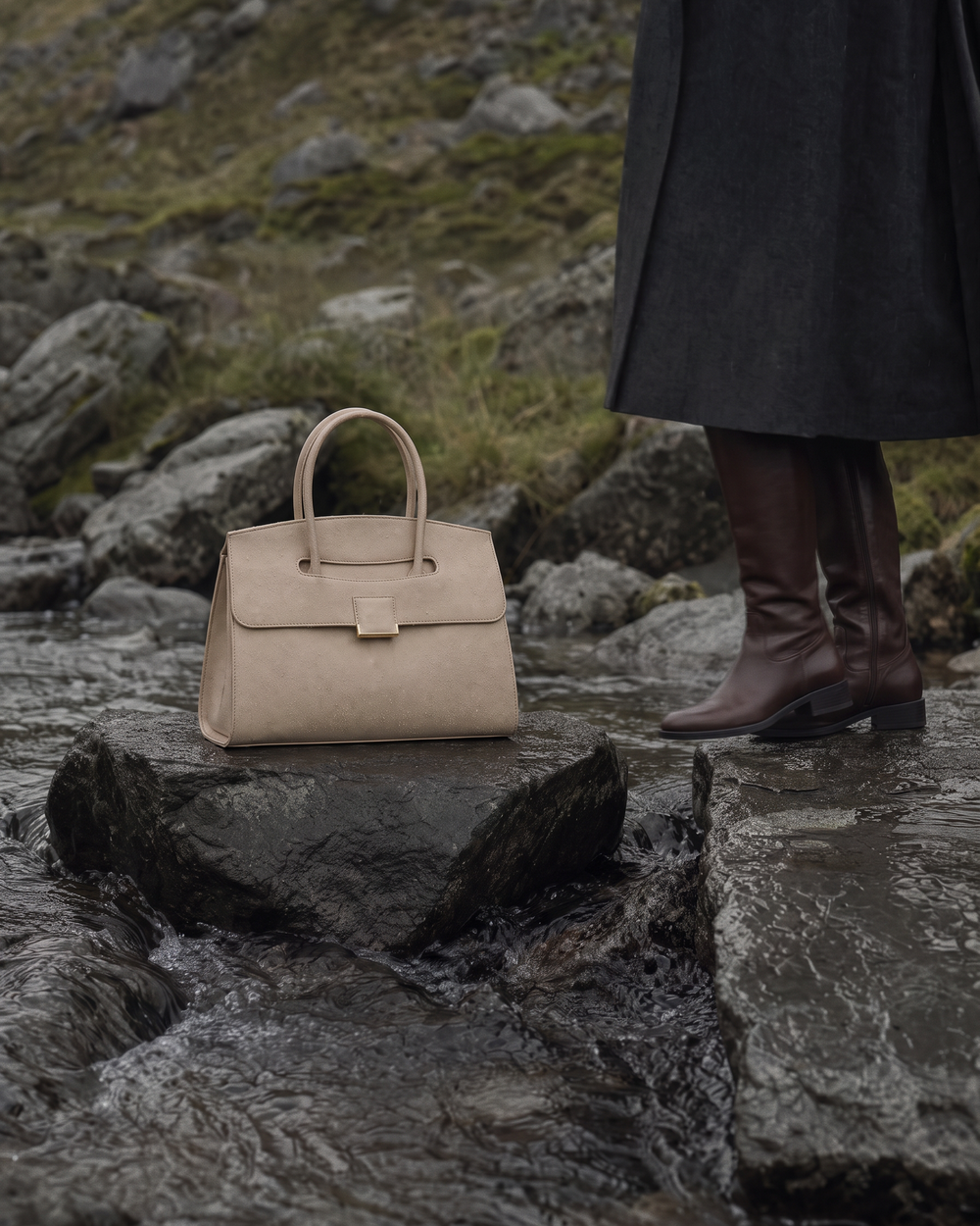 The Aurore Briefcase in Écru