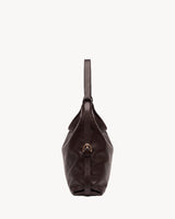 The Jusant Carryall in Chocolate, side view