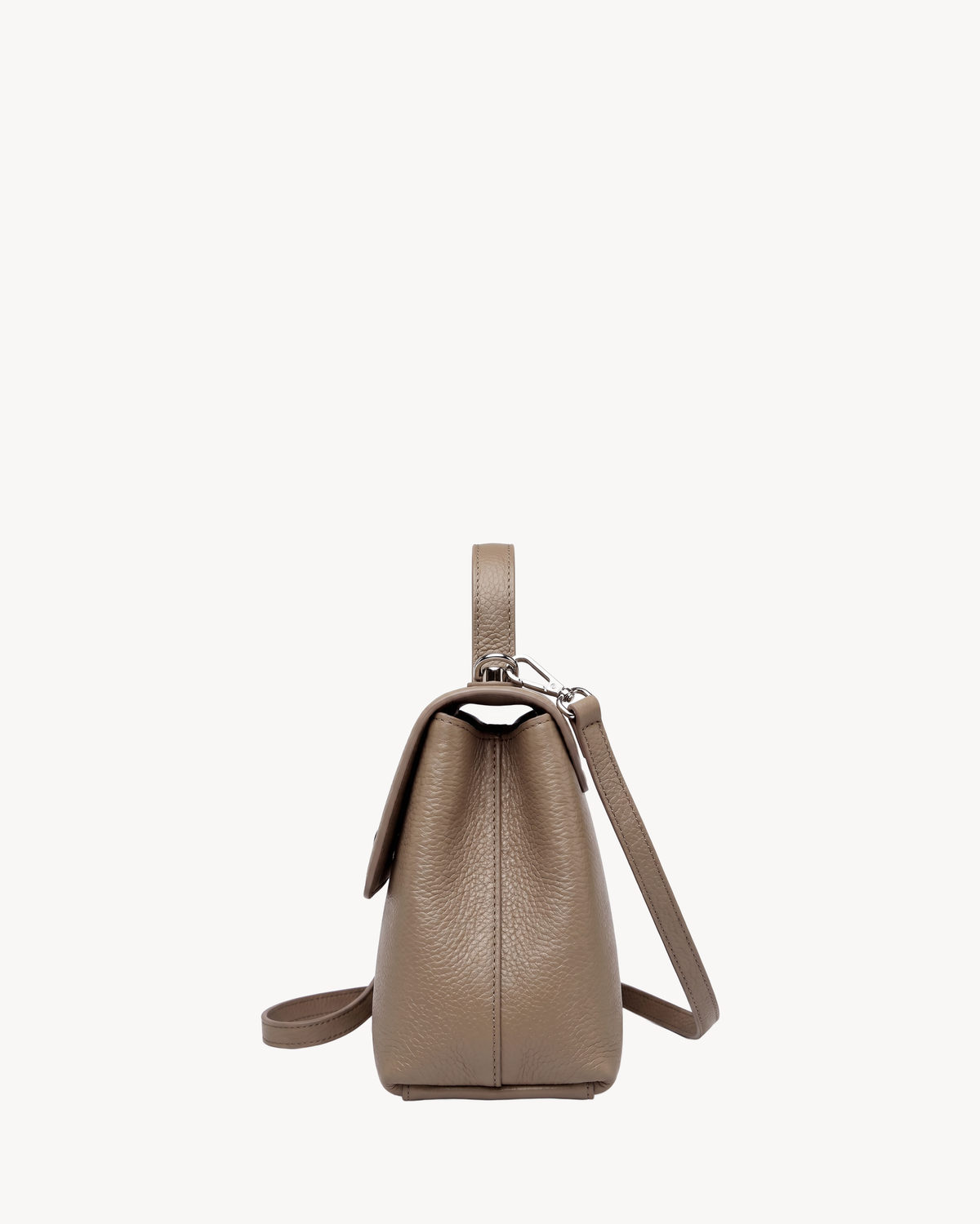The Brise in Taupe, side view showing depth