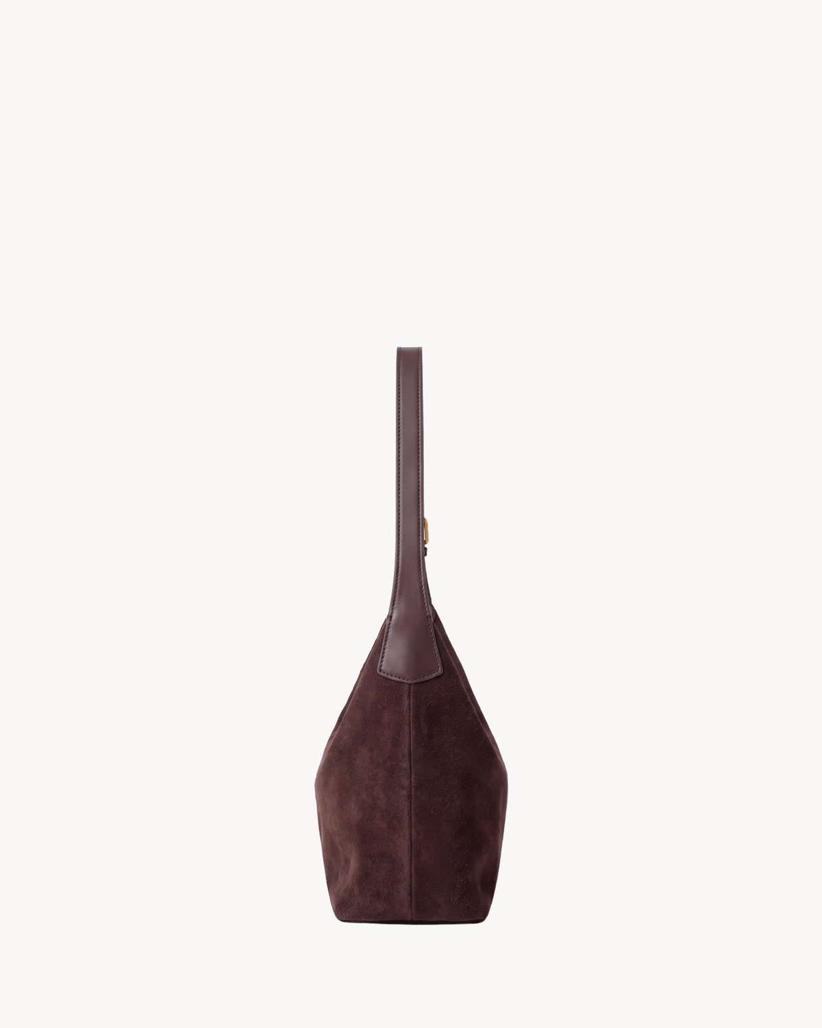 The Brume Petite in Chocolate, side view showing depth