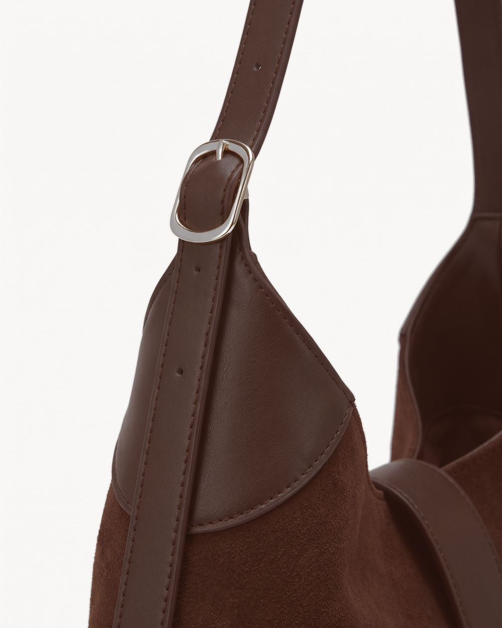 The Brume Clip Hobo in Chocolate