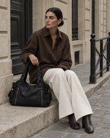 The Estran in Noir, styled on the street