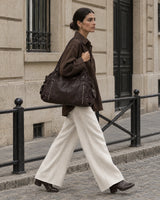 The Estran in Espresso, styled on the street