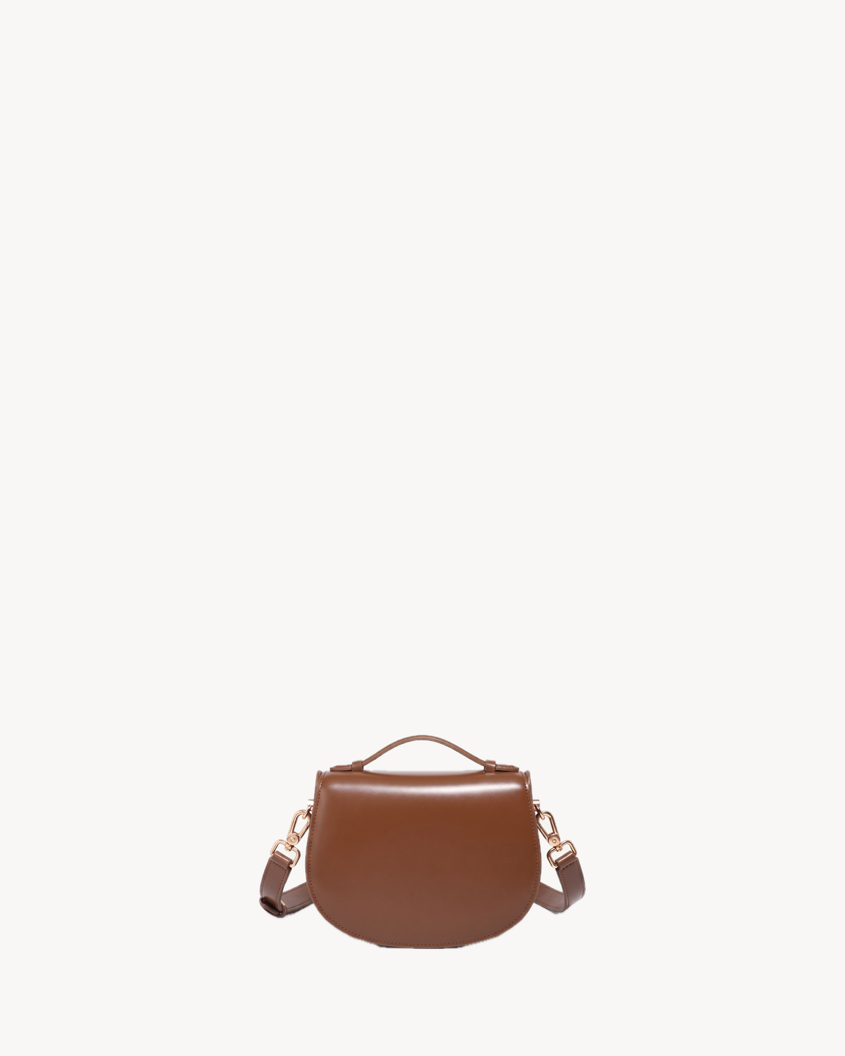 The Brise Saddle in Cognac, back view
