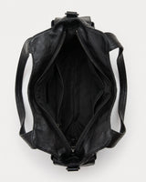 The Estran in Noir, interior with two zipped compartments