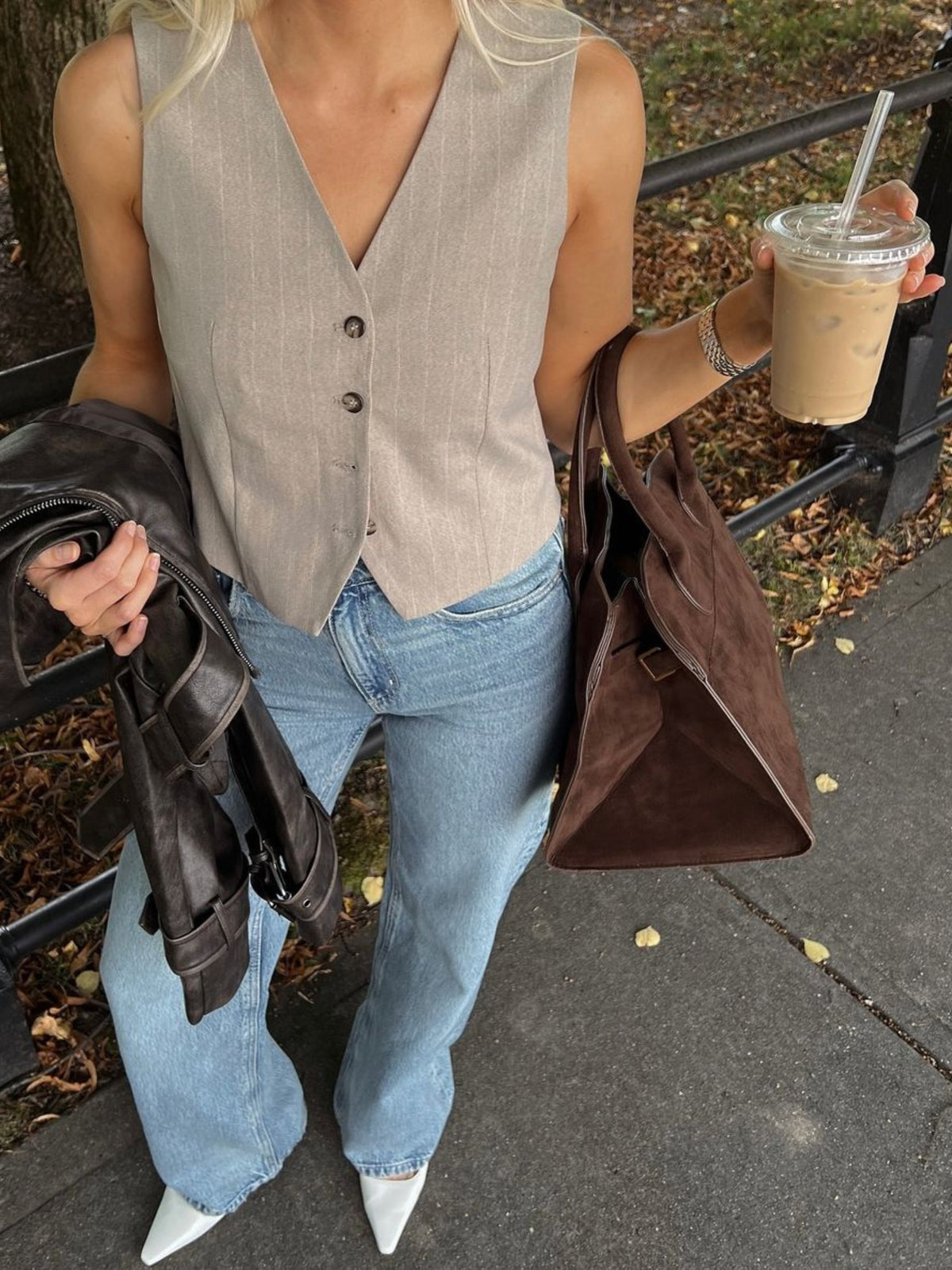 The Aurore Suede Satchel