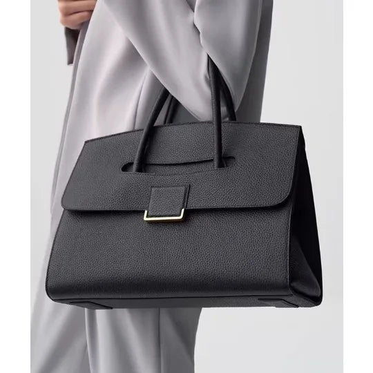 Premium Large Capacity Women's Briefcase Minimalist Designer Handbag Tote High-end Business Bag
