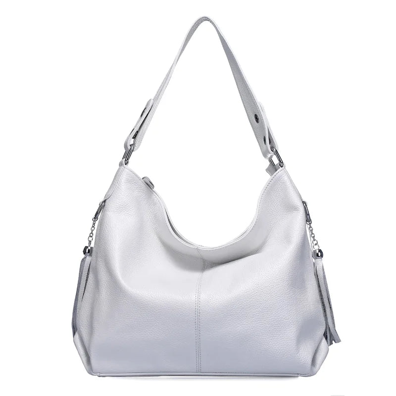 Zency Fashion Echt Lederen Dames Schoudertas Dames Hobo Tas Portemonnee Designer Tassen Luxe 2026 Crossbody Grote Capaciteit Shoppe