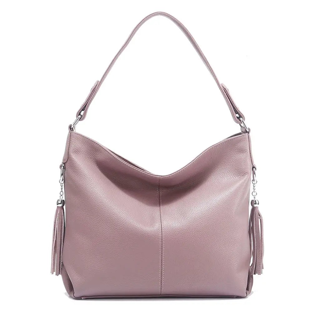 Zency Fashion Echt Lederen Dames Schoudertas Dames Hobo Tas Portemonnee Designer Tassen Luxe 2026 Crossbody Grote Capaciteit Shoppe