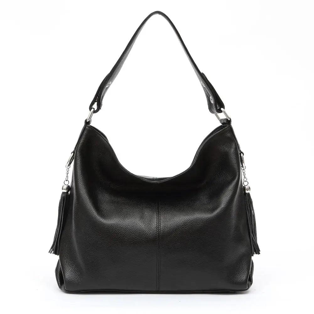 Zency Fashion Echt Lederen Dames Schoudertas Dames Hobo Tas Portemonnee Designer Tassen Luxe 2026 Crossbody Grote Capaciteit Shoppe