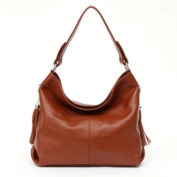 Zency Fashion Echt Lederen Dames Schoudertas Dames Hobo Tas Portemonnee Designer Tassen Luxe 2026 Crossbody Grote Capaciteit Shoppe