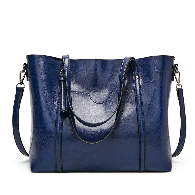 Schoudertassen Voor Vrouwen Olie Wax Lederen Handtas Tote Crossbody Tas Vintage Boekentassen Vrouwen Tassen Designer Handtas Van Hoge Kwaliteit
