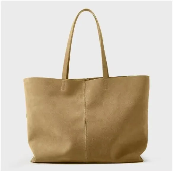 Grote suède tas voor dames, luxe designer nieuwe tote bag voor dagelijkse stijl, grote capaciteit, modieuze schoudertas voor dames