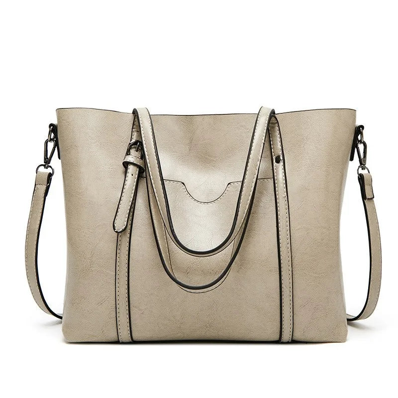 Schoudertassen Voor Vrouwen Olie Wax Lederen Handtas Tote Crossbody Tas Vintage Boekentassen Vrouwen Tassen Designer Handtas Van Hoge Kwaliteit