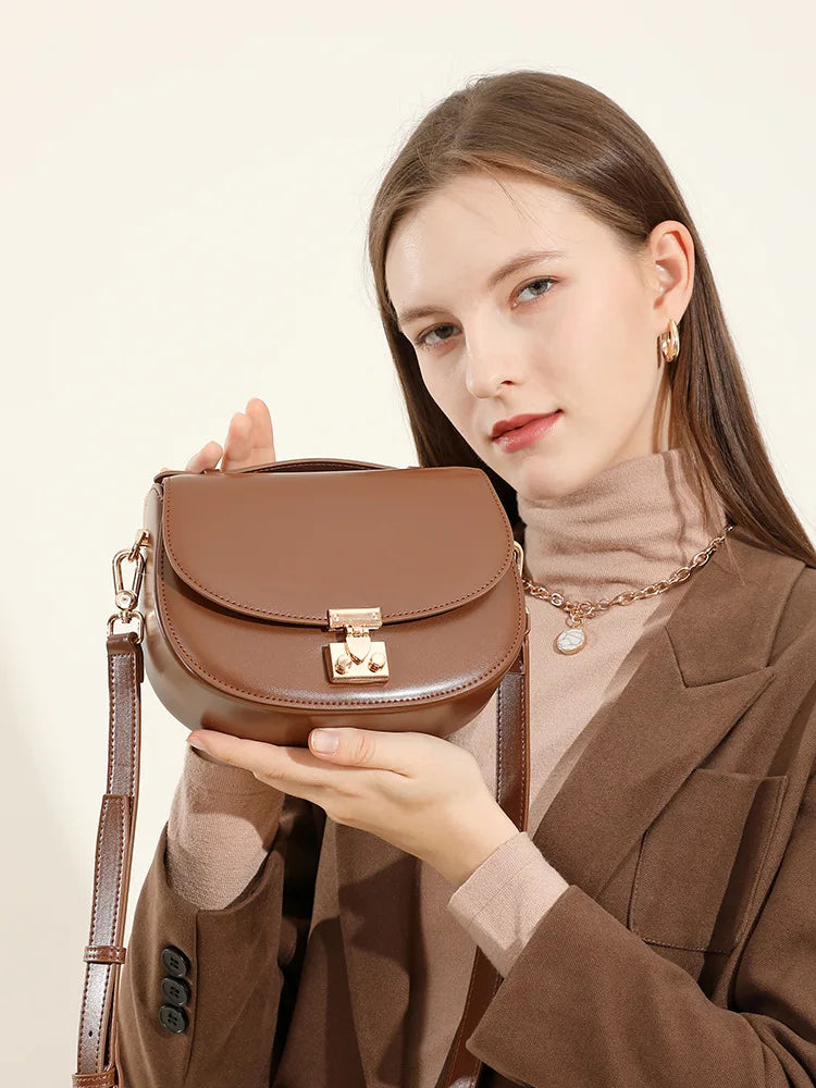 YANATARI Echt Lederen Dameshandtas Schoudertas Minimalistisch Luxe Tassen Dames Hoge Kwaliteit 2025 Dames Schoudertas