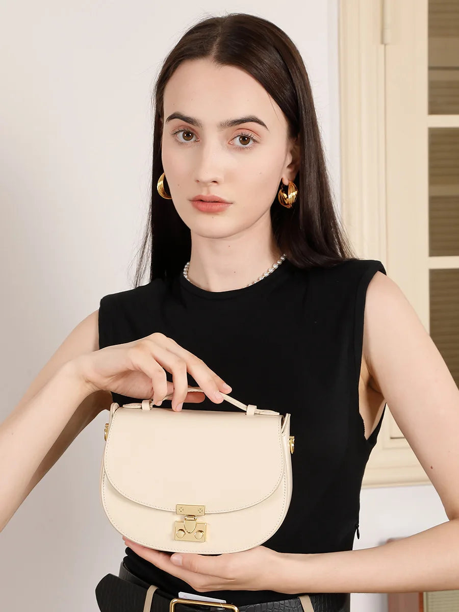 YANATARI Echt Lederen Dameshandtas Schoudertas Minimalistisch Luxe Tassen Dames Hoge Kwaliteit 2025 Dames Schoudertas