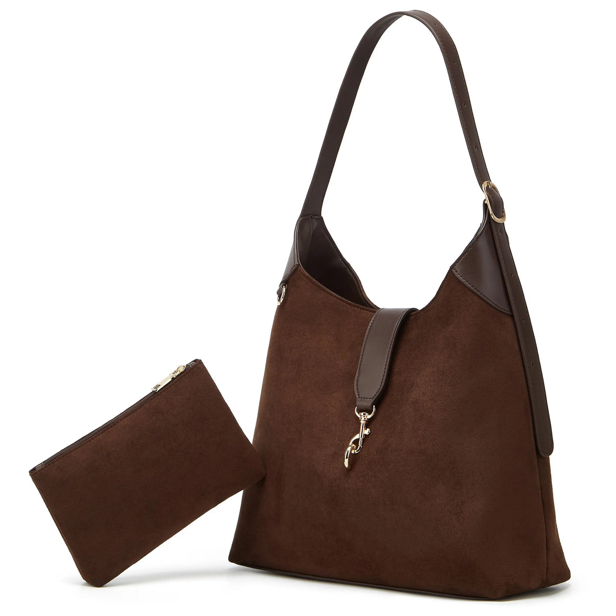 Nieuwe damestas van suède, modieuze crossbodytas met enkele schouder, casual, veelzijdige moeder- en kindtas met grote capaciteit