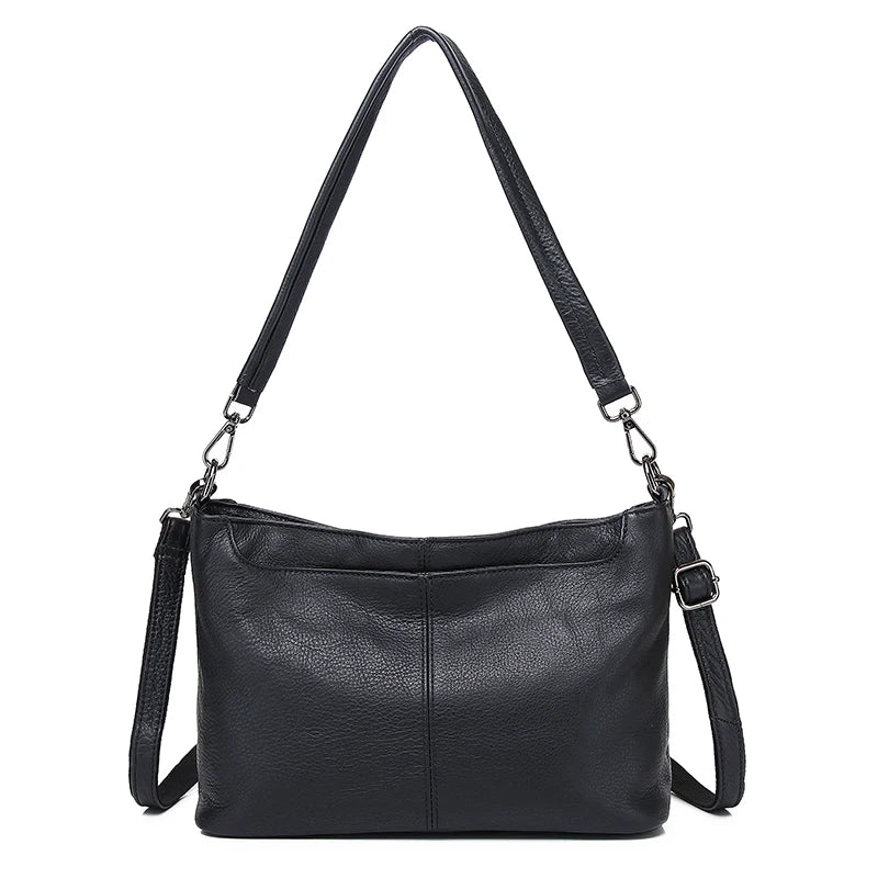 5 kleuren 100% eerste laag rundleer dames handtas casual vrouwelijke schoudertas crossbody portemonnee dropshipping