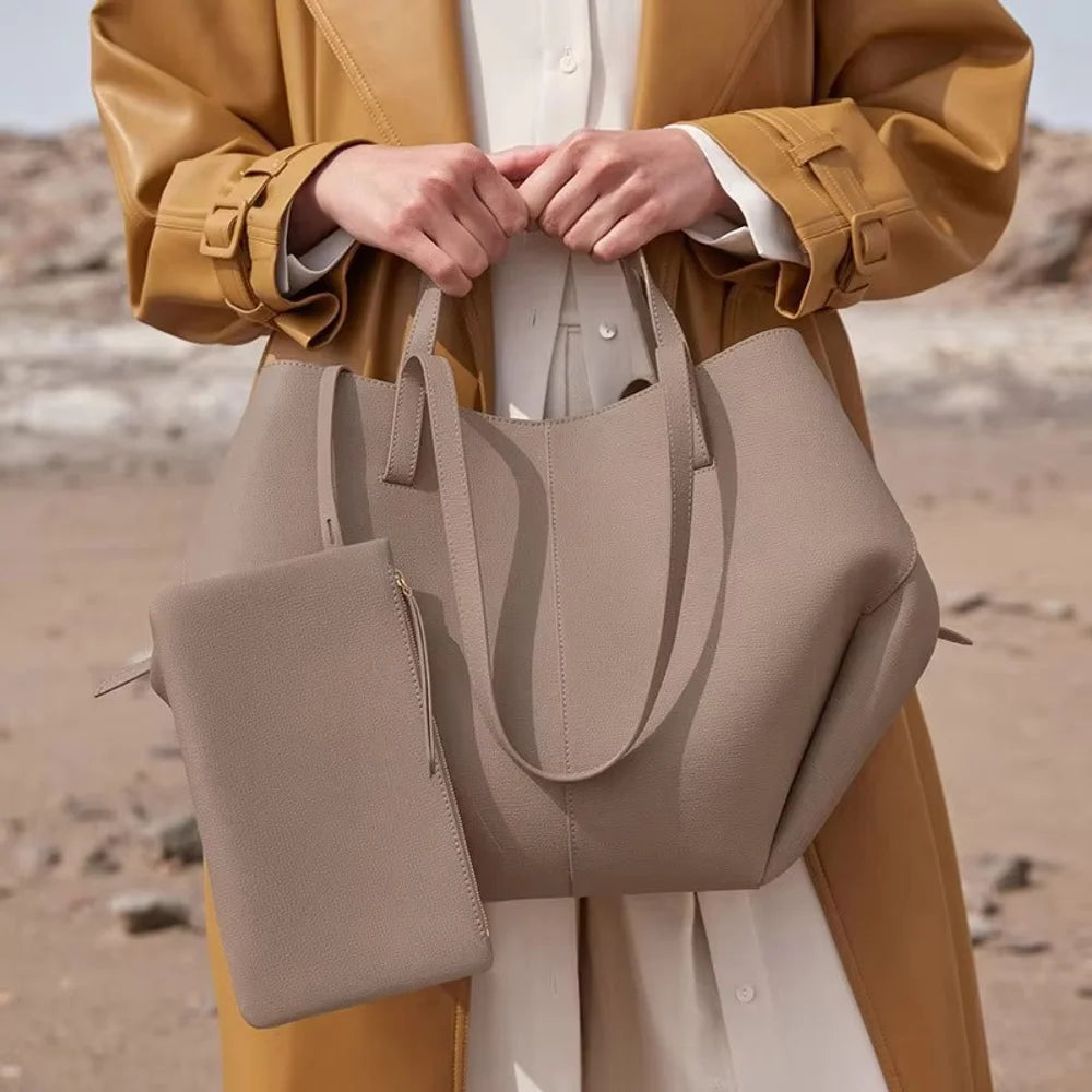 Klassieke elegante stijl, grote capaciteit, vleugeltas, crossbody handtas, retro Europese Amerikaanse niche, emmertastas, okseltas, modieus