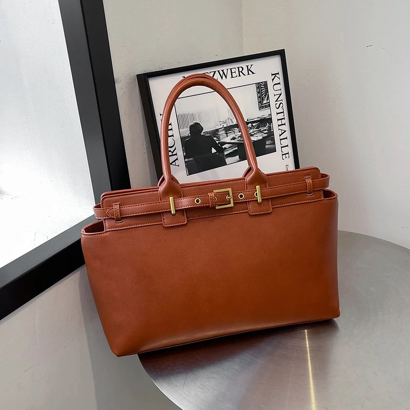 handtassen dames tassen luxe merken dames dames tas luxe merken Groot formaat dames tophandvat tassen retro pure kleur grote capaciteit boodschappentassen 2024 winter nieuwste trendy luxe designer handtassen
