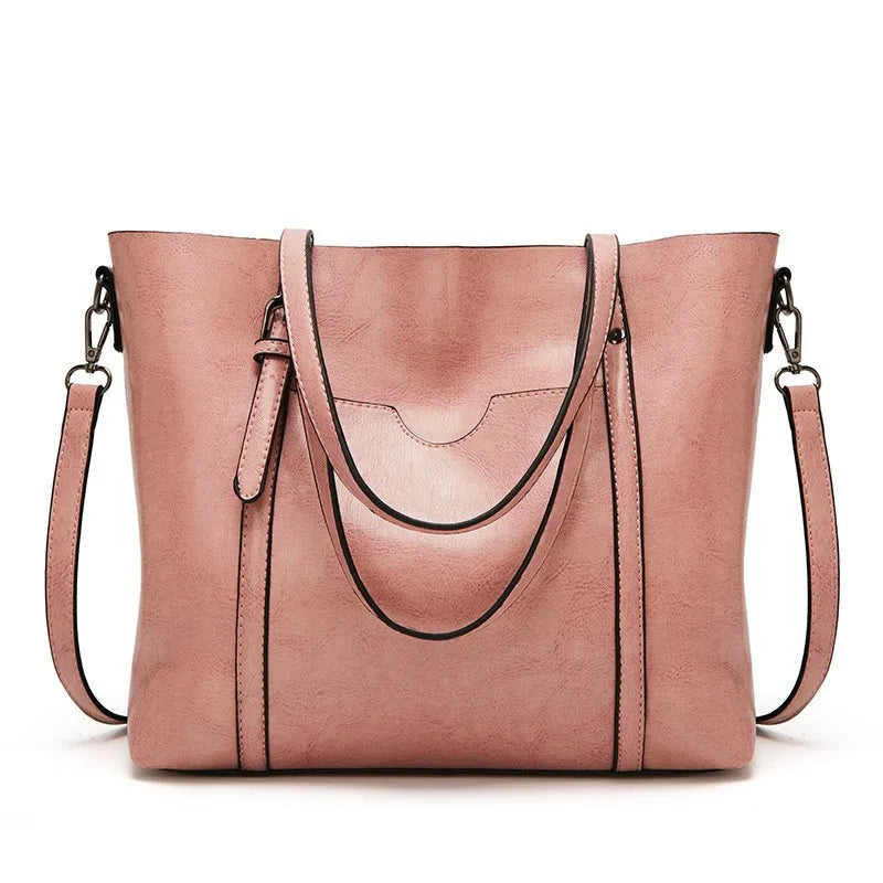 Schoudertassen Voor Vrouwen Olie Wax Lederen Handtas Tote Crossbody Tas Vintage Boekentassen Vrouwen Tassen Designer Handtas Van Hoge Kwaliteit