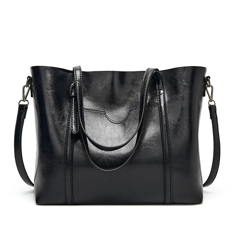 Schoudertassen Voor Vrouwen Olie Wax Lederen Handtas Tote Crossbody Tas Vintage Boekentassen Vrouwen Tassen Designer Handtas Van Hoge Kwaliteit