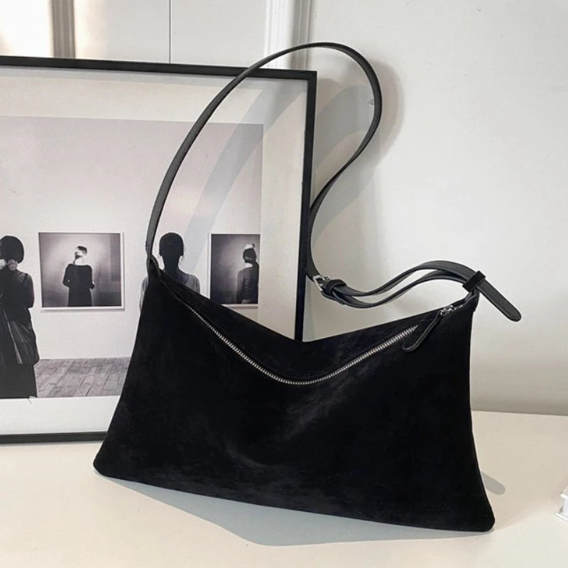 Geavanceerde retro tas voor dames 2026 nieuwe getextureerde matte schoudertas met grote capaciteit crossbody draagtas voor woon-werkverkeer